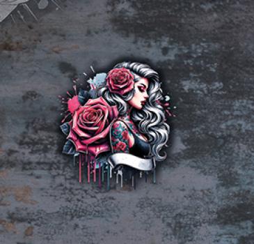 Rockabilly Girl - French Terry - Panel
